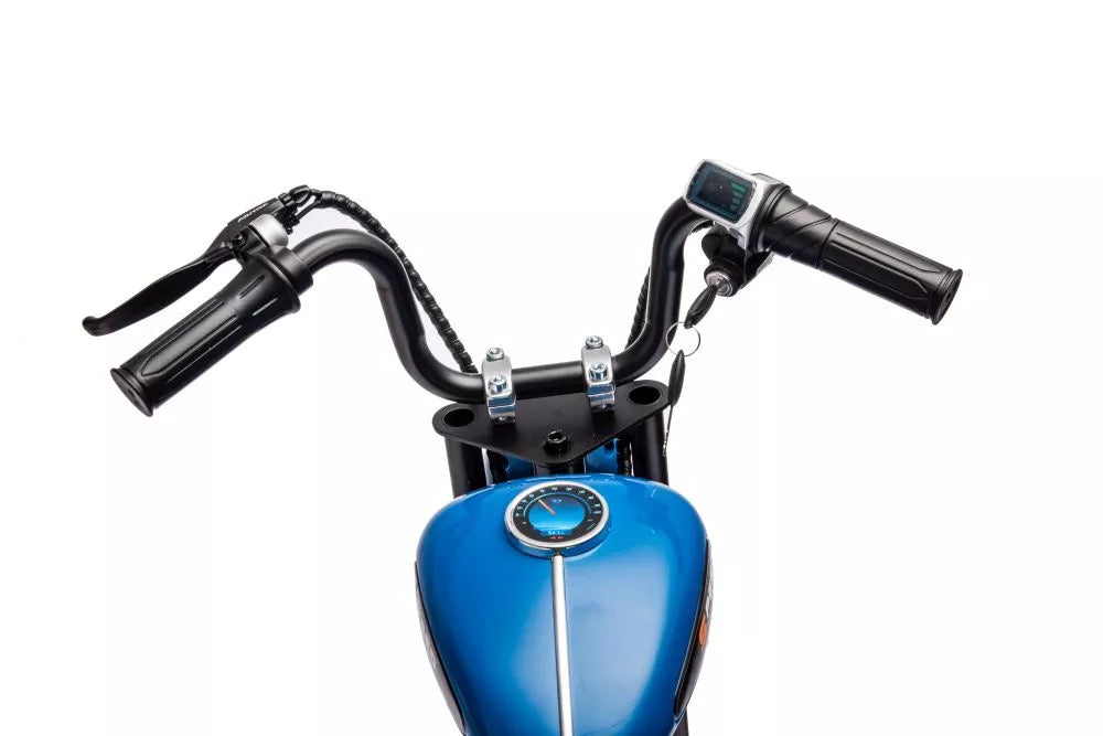 Akumuliatorinis motociklas LEAN CARS A9902 36V, mėlynas