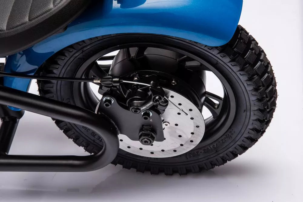 Akumuliatorinis motociklas LEAN CARS A9902 36V, mėlynas