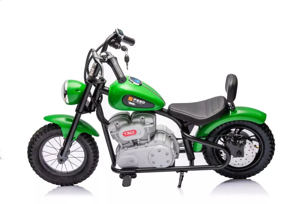 Akumuliatorinis motociklas LEAN CARS A9902 Baltas