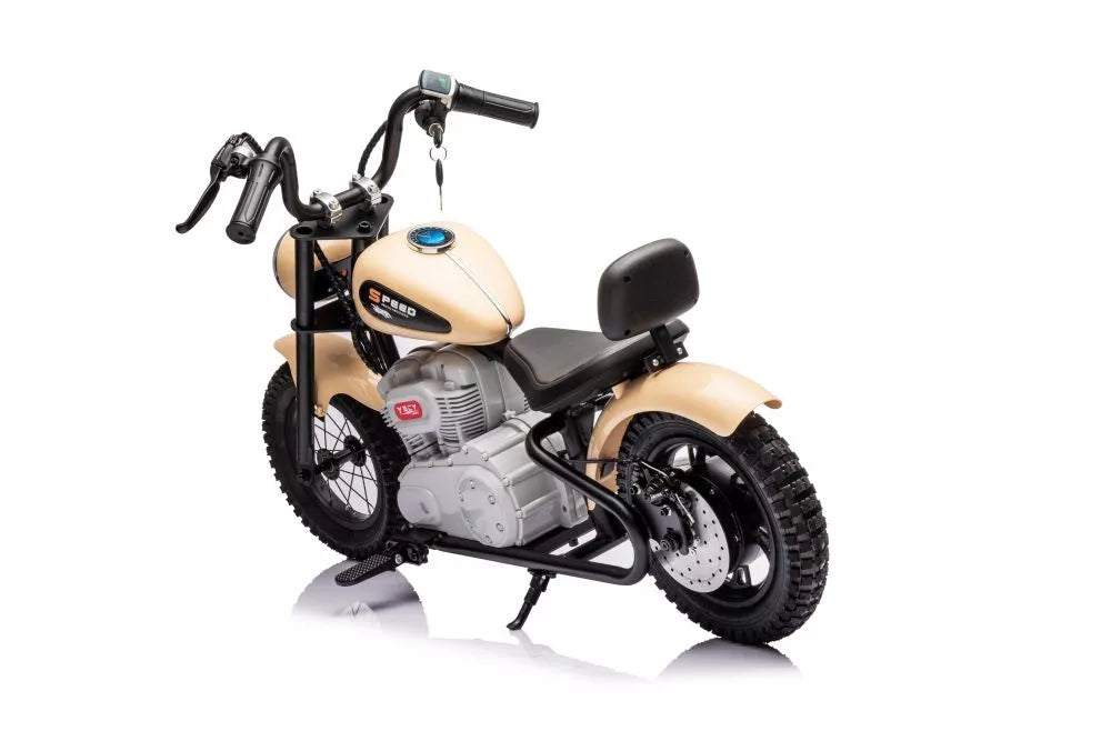 Akumuliatorinis motociklas LEAN CARS A9902 Baltas