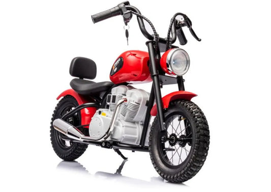 Akumuliatorinis motociklas LEAN CARS A9902 Baltas