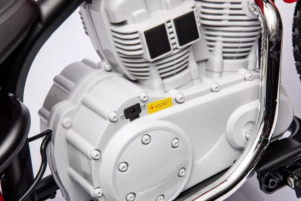 Akumuliatorinis motociklas LEAN CARS A9902, baltas