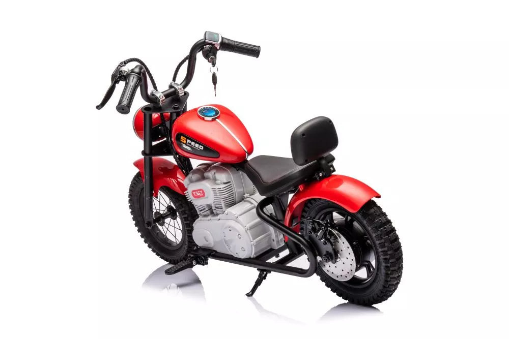 Akumuliatorinis motociklas LEAN CARS A9902, baltas