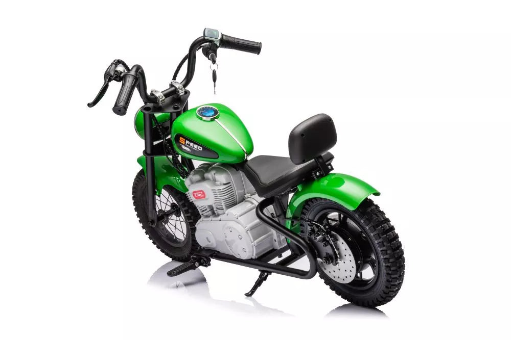 Akumuliatorinis motociklas LEAN CARS A9902 Baltas