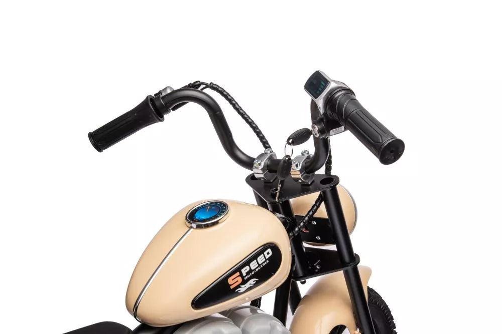Akumuliatorinis motociklas LEAN CARS A9902 Baltas