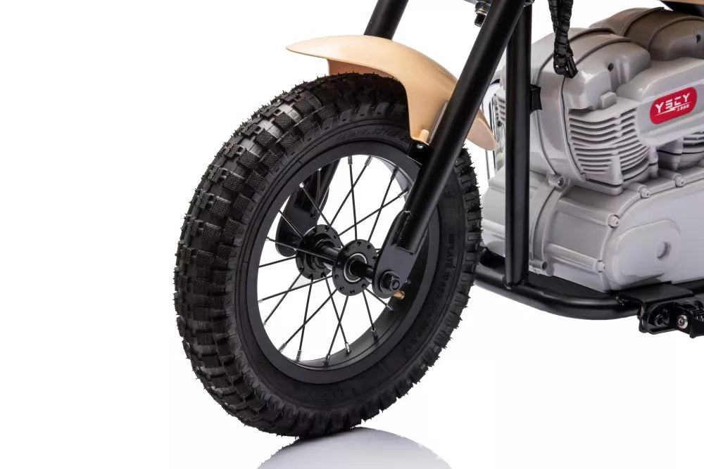 Akumuliatorinis motociklas LEAN CARS A9902 Baltas