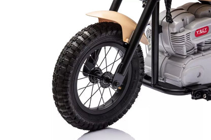 Akumuliatorinis motociklas LEAN CARS A9902 Baltas