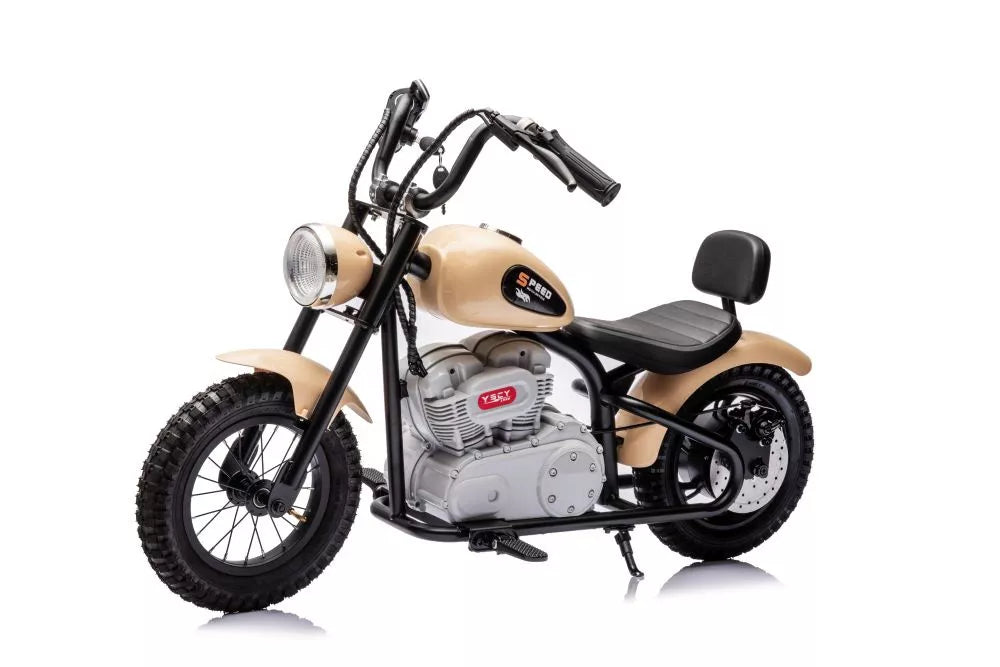Akumuliatorinis motociklas LEAN CARS A9902 Baltas