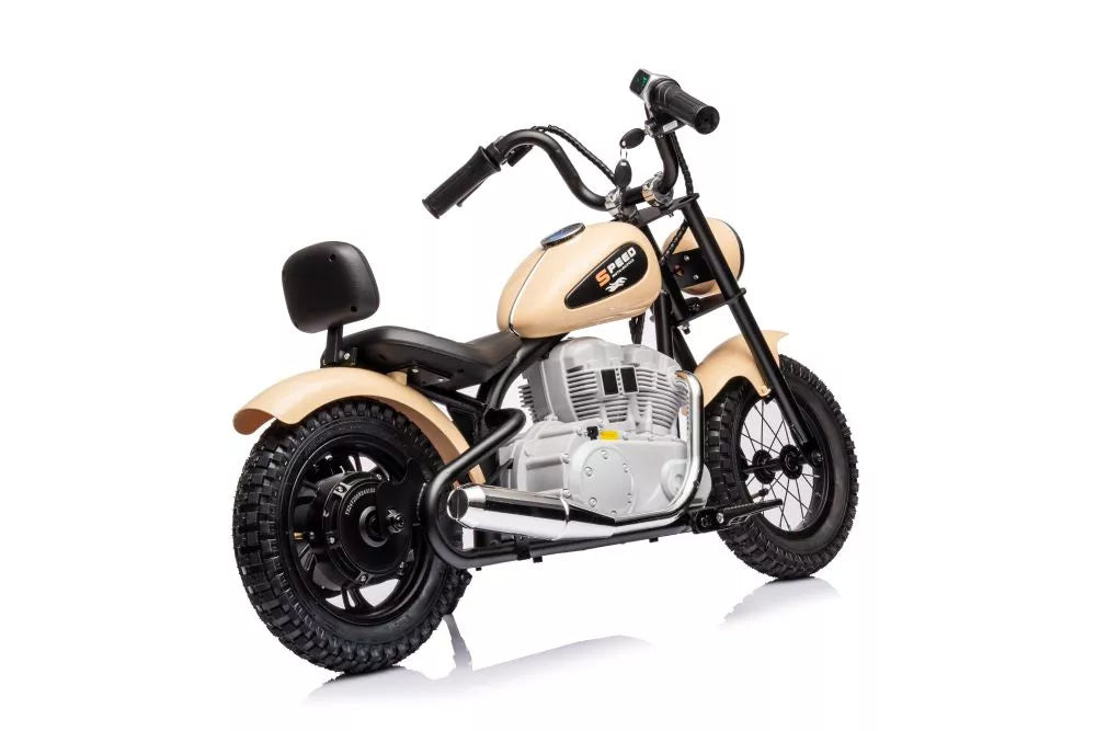 Akumuliatorinis motociklas LEAN CARS A9902 Baltas