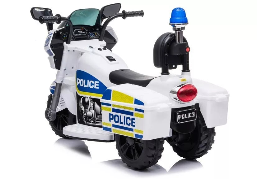 Akumuliatorinis motociklas Policija TR1912 Baltas