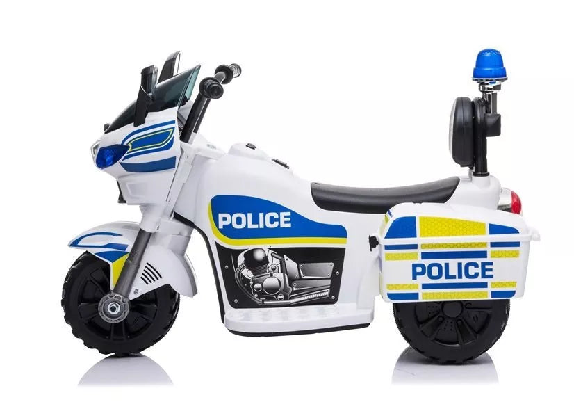 Akumuliatorinis motociklas Policija TR1912 Baltas