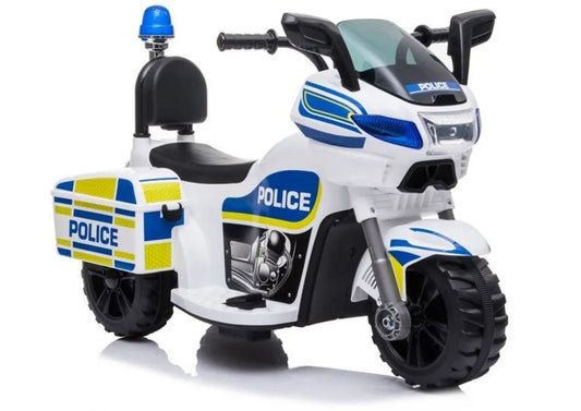 Akumuliatorinis motociklas Policija TR1912 Baltas