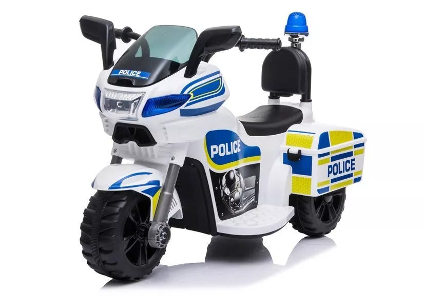 Akumuliatorinis motociklas Policija TR1912 Baltas