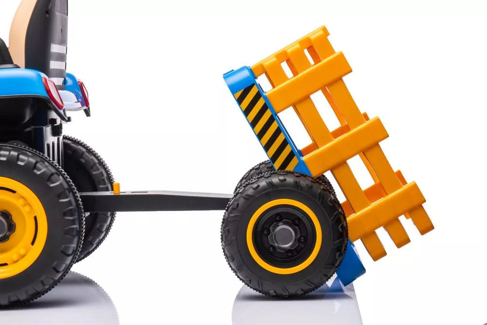 Akumuliatorinis traktorius LEAN CARS BBH-030 mėlynas