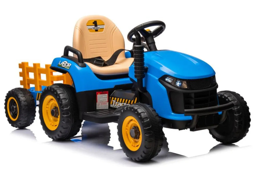 Akumuliatorinis traktorius LEAN CARS BBH-030 mėlynas