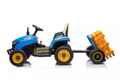 Akumuliatorinis traktorius LEAN CARS BBH-030 mėlynas