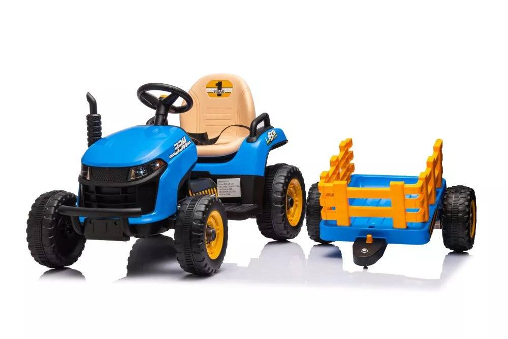 Akumuliatorinis traktorius LEAN CARS BBH-030 mėlynas