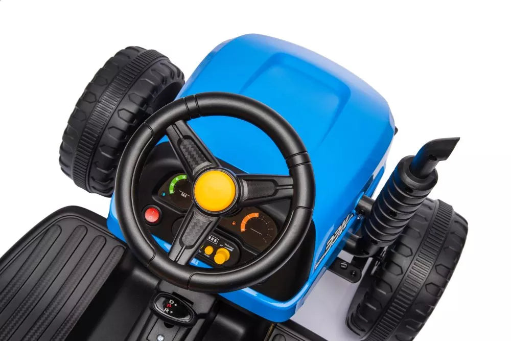 Akumuliatorinis traktorius LEAN CARS BBH-030 mėlynas
