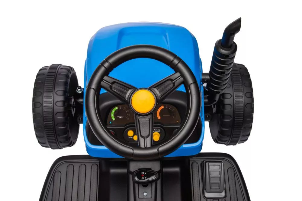 Akumuliatorinis traktorius LEAN CARS BBH-030 mėlynas