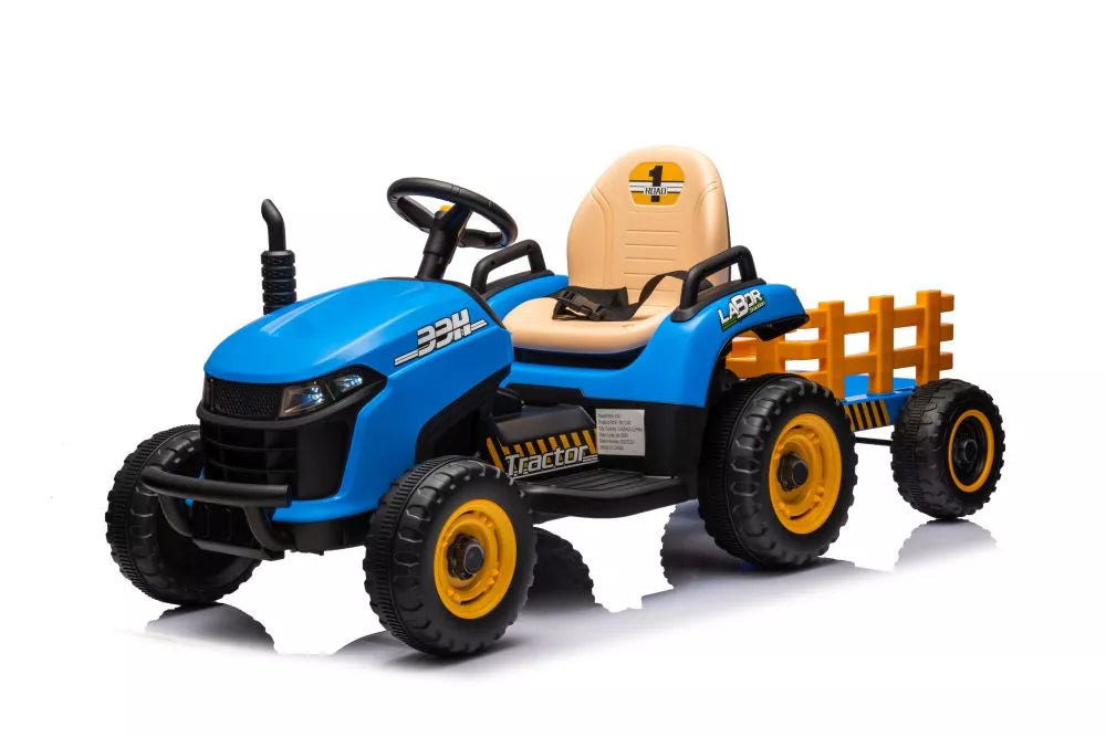 Akumuliatorinis traktorius LEAN CARS BBH-030 mėlynas