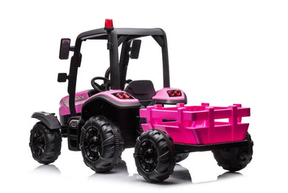 Akumuliatorinis traktorius LEAN CARS BLT-206, rožinis