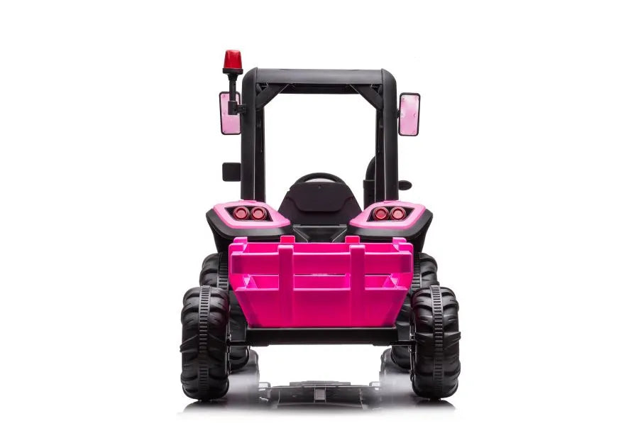 Akumuliatorinis traktorius LEAN CARS BLT-206, rožinis
