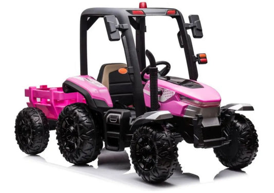 Akumuliatorinis traktorius LEAN CARS BLT-206, rožinis