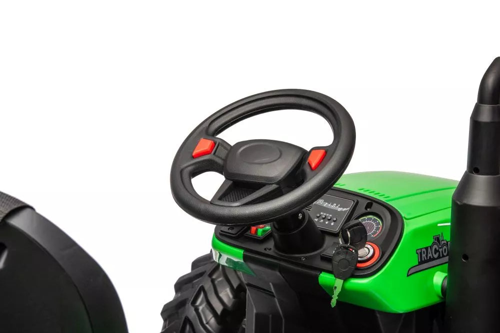 Akumuliatorinis traktorius LEAN CARS HC-306 baltas 24V