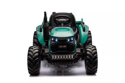 Akumuliatorinis traktorius LEAN CARS HC-306, tamsiai žalias, 24V