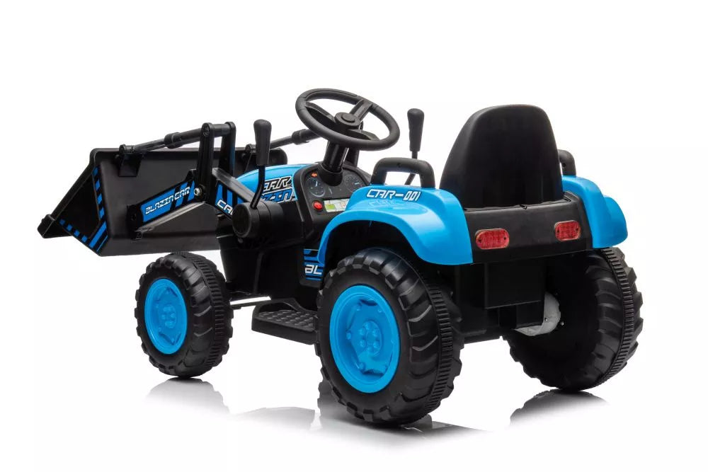 Akumuliatorinis traktorius su kaušu LEAN CARS BW-X002A, mėlynas