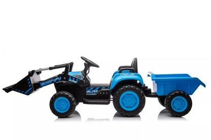 Akumuliatorinis traktorius su kaušu LEAN CARS BW-X002A, mėlynas