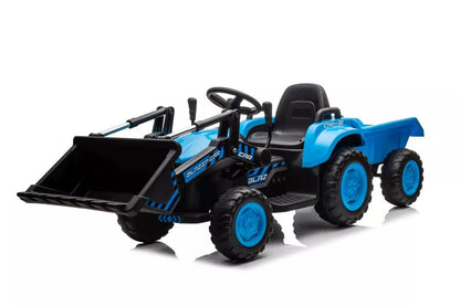 Akumuliatorinis traktorius su kaušu LEAN CARS BW-X002A, mėlynas