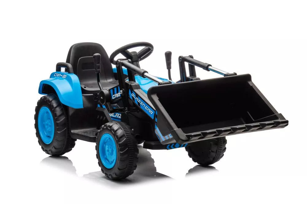 Akumuliatorinis traktorius su kaušu LEAN CARS BW-X002A, mėlynas