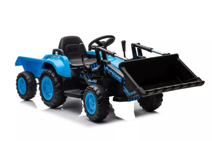 Akumuliatorinis traktorius su kaušu LEAN CARS BW-X002A, mėlynas