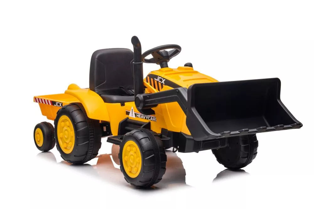 Akumuliatorinis traktorius su priekaba LEAN CARS S617, geltonas