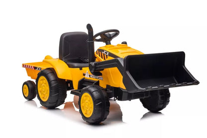 Akumuliatorinis traktorius su priekaba LEAN CARS S617, geltonas