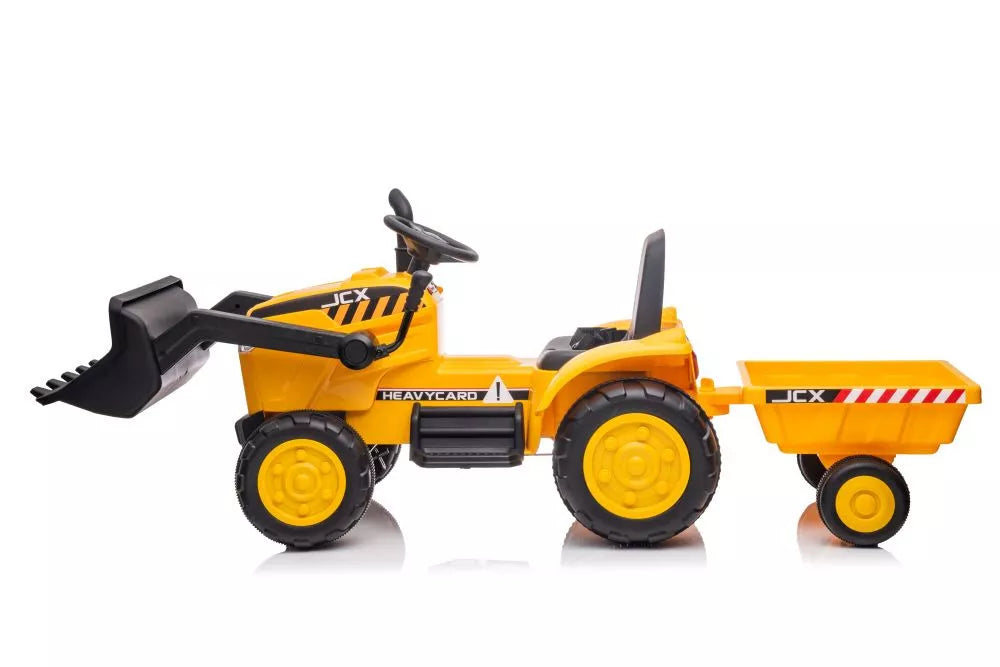 Akumuliatorinis traktorius su priekaba LEAN CARS S617, geltonas