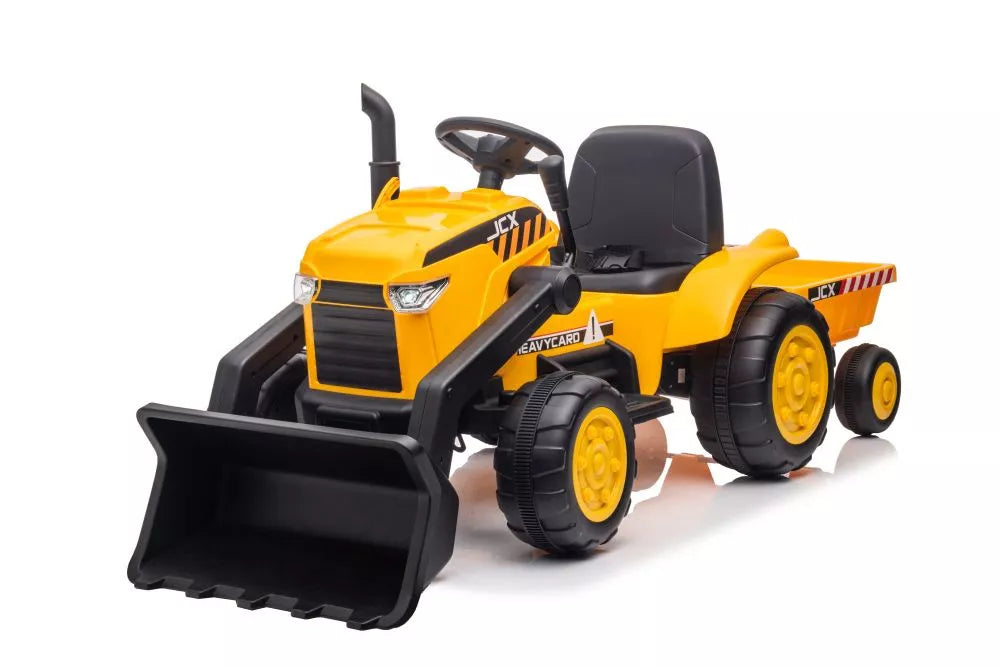 Akumuliatorinis traktorius su priekaba LEAN CARS S617, geltonas