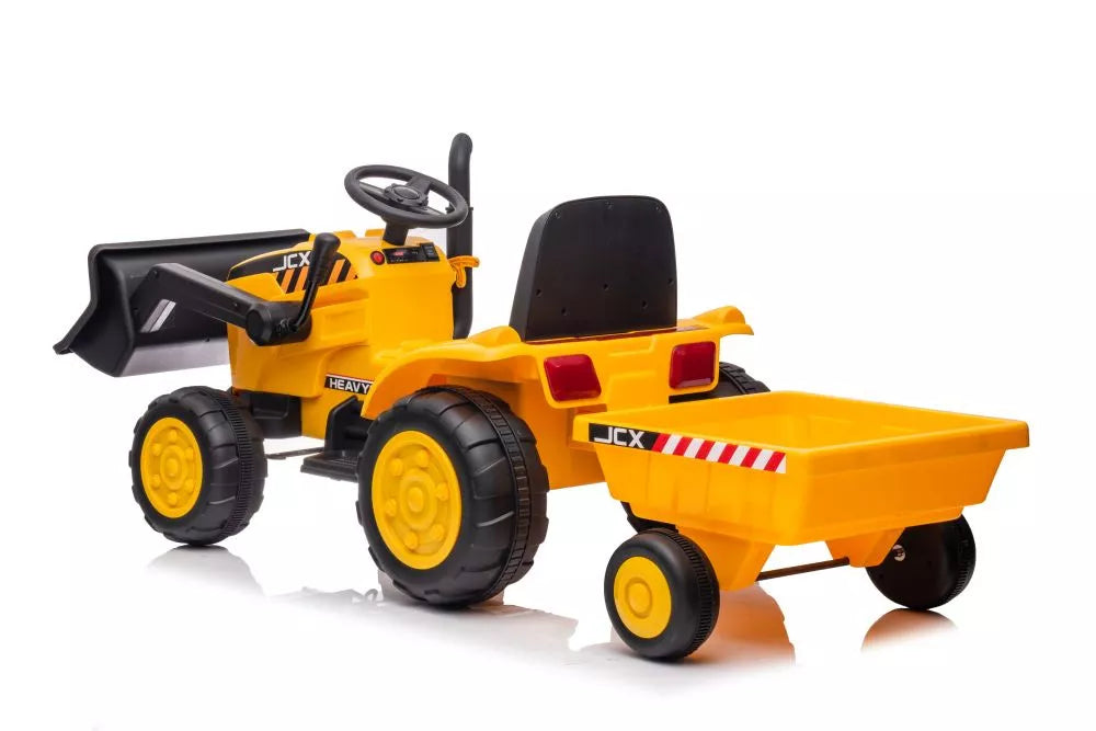 Akumuliatorinis traktorius su priekaba LEAN CARS S617, geltonas