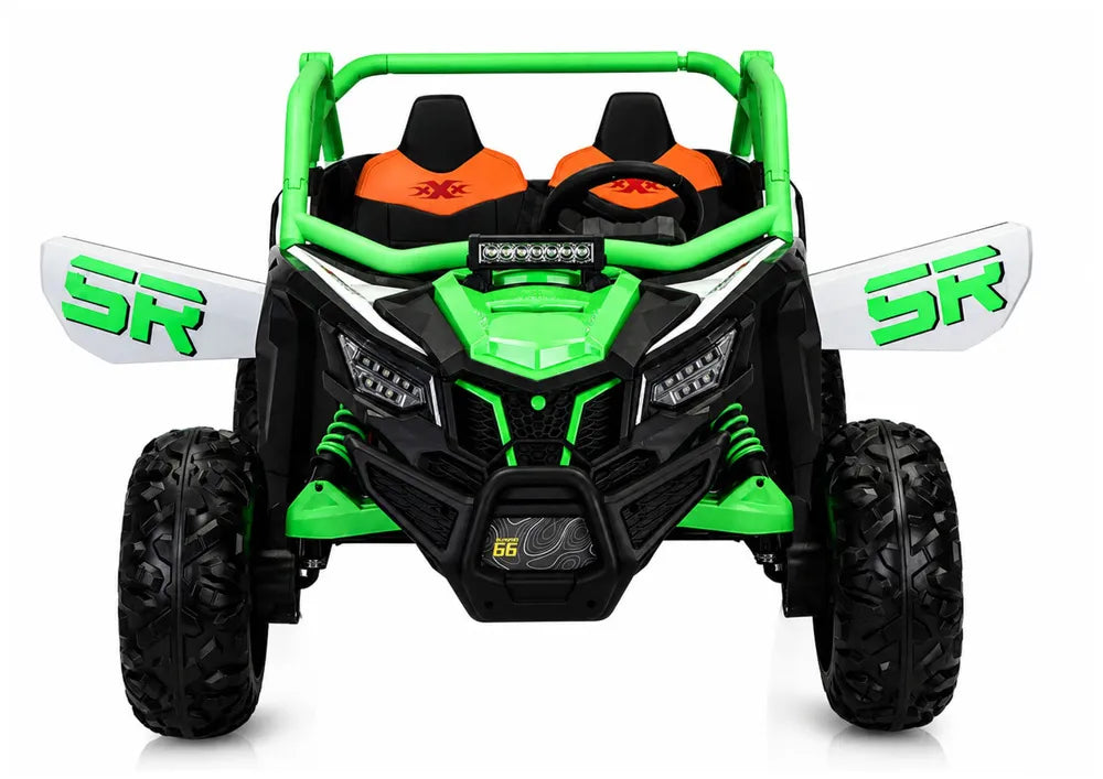 Akumuliatorinis visureigis Buggy 4x4 KKL-808 24V žalias