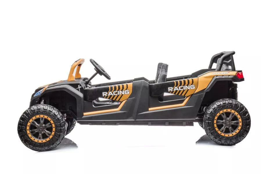 Akumuliatorinis visureigis Buggy A033 4x4 24V auksinės spalvos