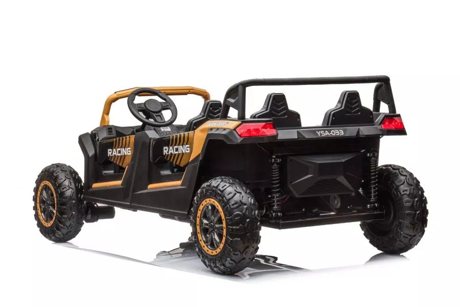 Akumuliatorinis visureigis Buggy A033 4x4 24V auksinės spalvos