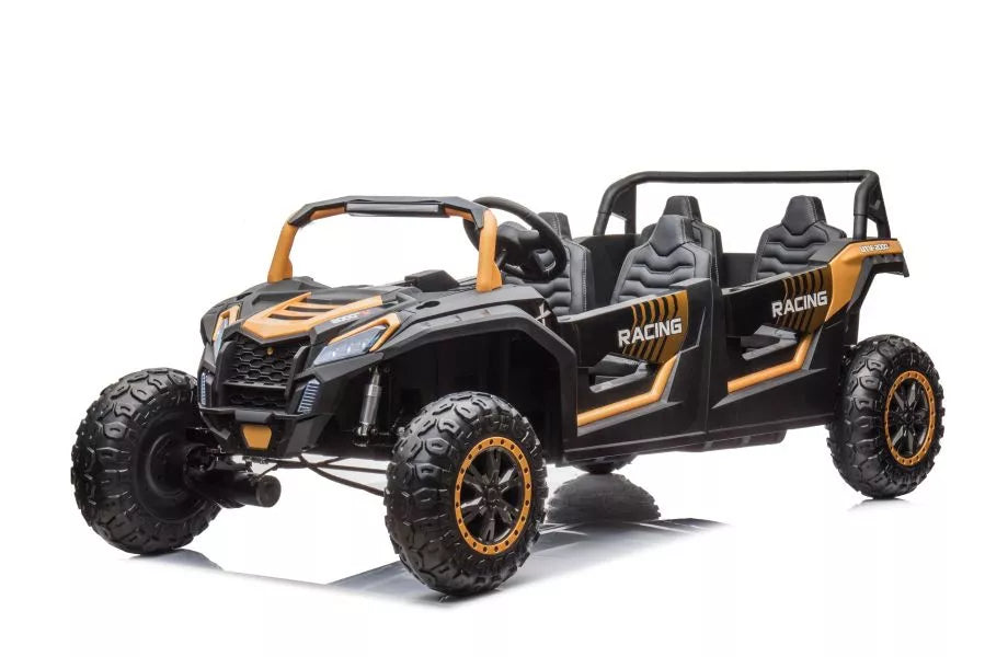 Akumuliatorinis visureigis Buggy A033 4x4 24V auksinės spalvos