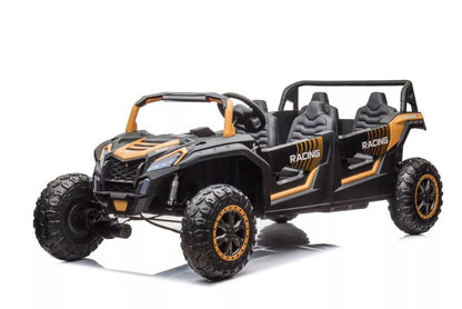 Akumuliatorinis visureigis Buggy A033 4x4 24V auksinės spalvos