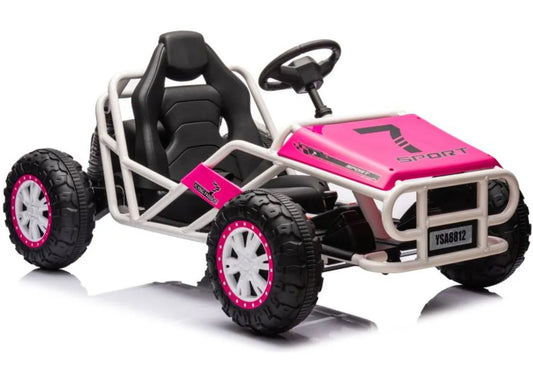 Akumuliatorinis visureigis Buggy A8812, rožinis, 24V