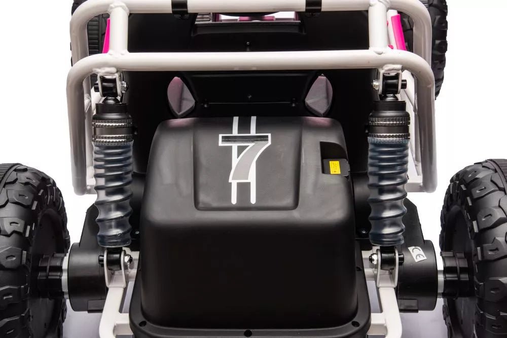 Akumuliatorinis visureigis Buggy A8812 rožinis 24V
