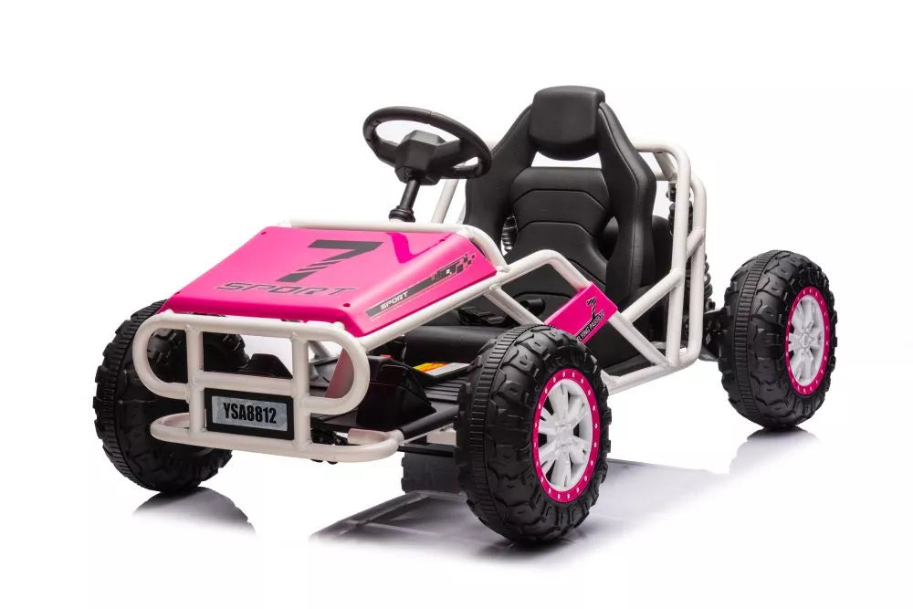 Akumuliatorinis visureigis Buggy A8812 rožinis 24V