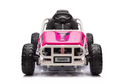 Akumuliatorinis visureigis Buggy A8812 rožinis 24V