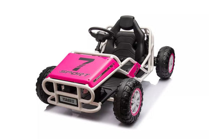 Akumuliatorinis visureigis Buggy A8812 rožinis 24V