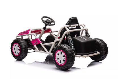 Akumuliatorinis visureigis Buggy A8812 rožinis 24V